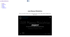 Desktop Screenshot of 209mannaministries.org