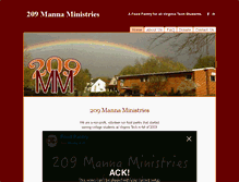 Tablet Screenshot of 209mannaministries.org